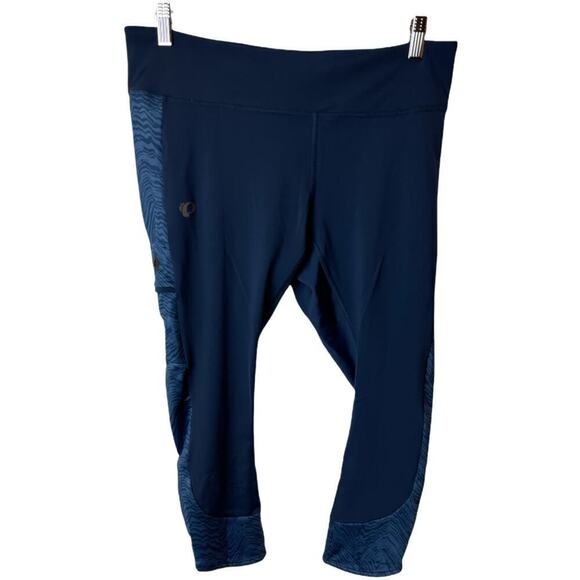 Pearl Izumi For Women Studio Navy Phyllite 3 Quarter Leggings Size XL - Picture 4 of 9